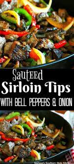 Sauteed Sirloin Tips With Bell Peppers And Onion Steak Beef Beeftips Sirloin Recipes Food 30 Grilled Steak Recipes Sirloin Steak Recipes Sirloin Recipes
