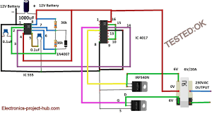 555 pwm led dimmer circuit diagram Modified Sine Wave Inverter Circuit Diy Electronics Projects