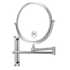 Home shaving cosmetic shower square mirror bathroom anti fog wall suction mount. Bathroom Shaving Mirror Medium Chrome Frame With Stand Magnifying Option