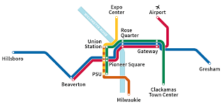 Portland Transportation Options Max Lightrail System Map Bus System Orange Line