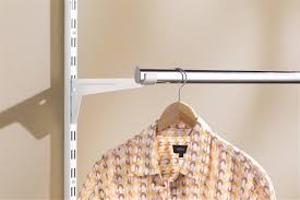 Komplement clothes rail, white, 39 3/8. Clothes Rail Bracket White 330mm Each The Shelving Shop