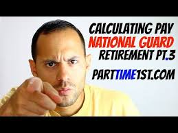 calculating retirement pay in the national guard