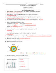 13) label the layers of the earth on the drawing below with the words given. Earths Interior Worksheet