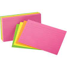 Shades of color african american assorted boxed note cards are the flavor of the season! Oxford Printable Neon Index Cards 3 X 5 Assorted 100 Per Pack Walmart Com Walmart Com