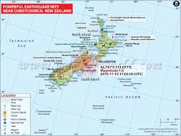 Terremoto de christchurch de 2011 (es); New Zealand Earthquake Map Area Affected By Earthquake In New Zealand
