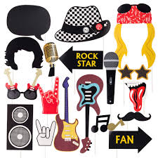 Free shipping on orders over $25 shipped by amazon. Rock Star Party Photo Booth Props Western Society Culture Jazz Music Rock And Roll Party Decorations Accessories 18 Pieces Sunbeauty Buy Online In Antigua And Barbuda At Antigua Desertcart Com Productid 53501845