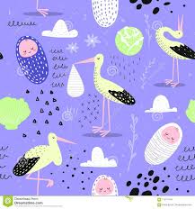 Ein steuerklassenwechsel ist immer dann möglich, wenn sich der familienstand des steuerzahlers ändert. Babyparty Nahtloses Muster Mit Nettem Storch Und Neugeborenem Kind Baby Hintergrund Fur Dekoration Tapete Gewebe Vektor Abbildung Illustration Von Kindisch Gewebe 113711441