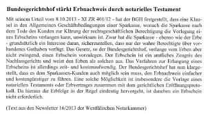 Wenn sich der erbe und ein nachlassteil in unterschiedlichen ländern der europäischen union befinden. Testament Ra Rottmann De
