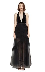 Angelene Velvet Halter Gown Bcbg Black Dress Black Tulle Dress Bcbg Gowns