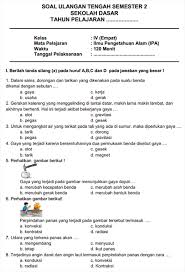Mendekatkan diri, mengingat, meminta pertolongan, meminta perlindungan 2. Soal Mata Pelajaran Ipa Kelas 4 Sd Helmi Kediris