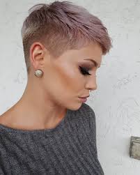 If you want to experiment with color in the chilly months, this is a good option because it's vibrant while still being cool toned — although it can definitely work year round. Highlights For Short Pixie Cuts 20
