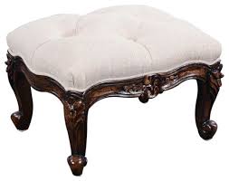 Shop at old plank road for wonderful antique victorian beadwork accessories and many more antique beaded accessories. Footstool French Country Farmhouse Carved Wood Walnut Oatmeal Tufted Victorian Footstools And Ottomans By Euroluxhome Houzz