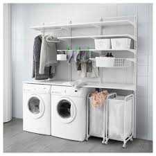 Exquisite Ikea Algot System For Your Storage Needs Astounding Ikea Algot System With Wall Mounted Shelving Ikea Laundry Room Laundry Room Storage Ikea Laundry