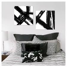 Black And White Canvas Family Photos Set Of 2 22 X 22 Abstract Black And White Embellished Canvas Project 62 Black And White Living Room Grey Room Decor Black And White Canvas