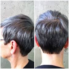 A grey haircut with a bald fade on sides will highlight that salt and pepper lookalike color. Pin On Grey Hair Don T Care