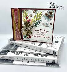 Learn to vary the length of die cuts for a layered card design, great for any occasion. Stampin Up Painted Christmas Suite Sneak Peek With Video Tutorial Stamps N Lingers