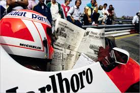 The artwork by mettes features ascari winning the 1953 event at zandvoort, in the ferrari. Niki Lauda Mit Zeitung Im Cockpit Formel 1 Zandvoort 1984 Poster Online Bestellen Posterlounge De