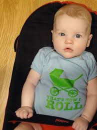 This is how baby Iain rolled...