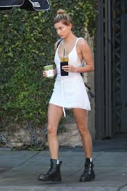 Infospace product offering combined results from google, yahoo!, bing, and ask. Hailey Baldwin Shows Off Her Toned Legs In A Short Dress At Aflred Hailey Baldwin Hailey Baldwin Style Celebrity Outfits