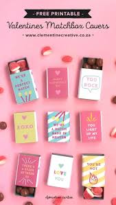 Free Printable Valentine S Day Matchbox Covers Diy Gifts For Friends Valentines Printables Free Valentines Diy