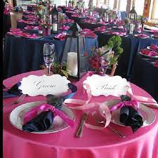 Magnifique Soiree Loves The Fuchsia Pink And Navy Blue Color Palette Inspiration Weddingreception Laeventplann Fuchsia Wedding Fuschia Wedding Blue Wedding