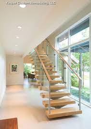 Delicious Floating Staircase On Center Beam Contemporary Building Modern Stair Railing Contemporary Staircase