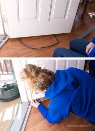 These sweeps are easily attached to wood or metal doors. How To Install A Door Sweep Winterize You Home Sawdust Girl
