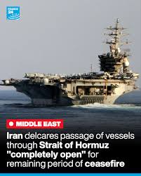Iranian FM Confirms Commercial Vessels Can Freely Pass Through Strait of Hormuz
