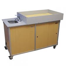 diaper changing table with stainless