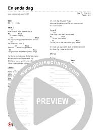 En Enda Dag Swedish Chord Chart Editable Matt Redman
