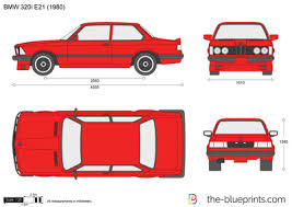 Bmw 320i E21 Vector Drawing