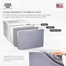 4.0 out of 5 stars. Appliances In Wall Ac Front Cover Decorative Air Conditioner Sleeve Gray 3 Layer 24 28 Inch Heavy Duty Panels For Winter House Universal Indoor Window Conditioning Unit Insulated Mount Design Air Conditioner