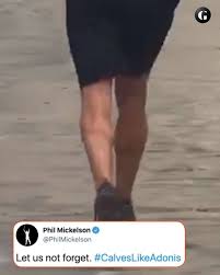 Phil mickelson expressed his approval of the new rule with a photo on social media of himself in shorts, and all anybody can talk about is his calves. Golf Digest Phil S Calves Like Adonis Facebook