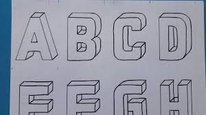 The word ovoid emerged in the early 19th century from the fren 3d Drawing Capital Letter A To Z How To Draw Alphabet Lettering A Z Easy Simple For Beginners Youtube