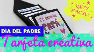 Con cualquiera de ellas podrás estar seguro de acertar, ya que disponemos de diseños muy variados y personalizables. Como Hacer Una Tarjeta Para El Dia Del Padre Tutorial Paso A Paso Facil Para Regalar A Papa Youtube