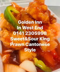 King prawn in chilli sechan style. Golden Inn Golden Inn Sweet Sour King Prawn Cantonese Style Contains Sweet Sour Sauce Vegetables Fresh Green Peppers Onions Pineapple Welcome To Golden Inn In West End And Enjoy Your Meals From Here