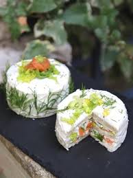 Sandwich Cakes Indivuels Au Saumon Fume Et Aux Herbes Recette Recette Recettes De Cuisine Saumon Fume