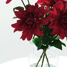 Shop target for dahlia artificial flowers & plants you will love at great low prices. 2 Burgundy 30 In Tall Dahlia Spray Stems Silk Artificial Flowers