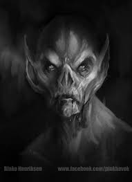 This artwork for halloween !!! Vampire By Blake Henriksen Aka Pinkhavok Deviantart Monster Vampire Scary Art Vampire Art