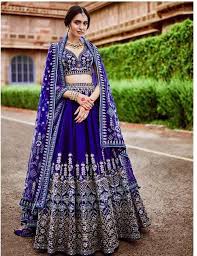 Royal Blue Wedding Lehenga Indian Bridal Lehenga Indian Lehenga Designer Bridal Lehenga