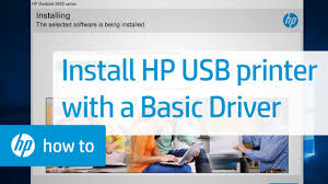 Fix provided for print failures. Install An Hp Printer Using A Usb Connection And Basic Driver Hp Printers Hp Youtube