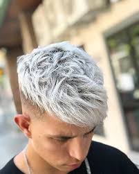 Men S Hair Haircuts Fade Haircuts Short Medium Long Buzzed Side Part Long Top Short Sides Hair Style H White Hair Men Men Hair Color Mens Hairstyles