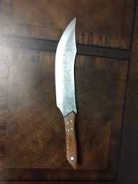 What Started As A 15 Bbq Knife Turned Out To Be 3 Shorter Kitchen Knife Due To Heat Treat Issues Bladesmith Kitchen Knives Knife Forging Knives