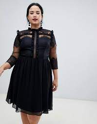 Chi Chi London Plus Chi Chi London Plus High Neck Midi Dress In Black High Neck Midi Dress Midi Dress Fashion