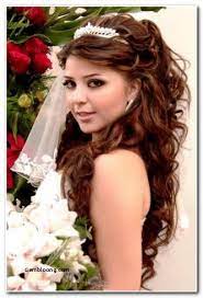 Image Result For Bridal Hairstyle With Volume Half Up Tiara Uzun Sac Gelin Sac Stili Sac Stilleri