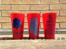 Keep Calm Tailgating 32 Oz Tumbler Ole Miss University Of Mississippi Rebels Gift On Etsy 12 00 Hotty Toddy Tailgate Accessories Ole Miss