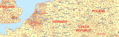 Individual Postcode Maps Of Europe