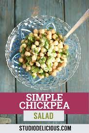 Simple Chickpea Salad Recipe Studio Delicious Recipe Veggie Salad Recipes Chickpea Salad Recipes Best Salad Recipes