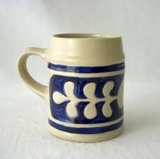 Cobalt Blue Salt Glaze Mug Williamsburg Pottery Tankard Etsy Mugs Glazes For Pottery Pottery