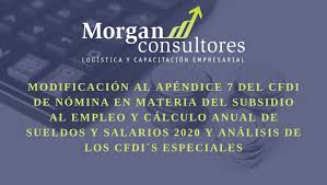Un incentivo al regreso de trabajadores con contrato suspendido, y/o la contratación de nuevas personas. Modificacion Al Apendice 7 Del Cfdi De Nomina En Materia Del Subsidio Al Empleo Y Calculo Anual De Sueldos Y Salarios 2020 Y Analisis De Los Cfdi S Especiales Morgan Online